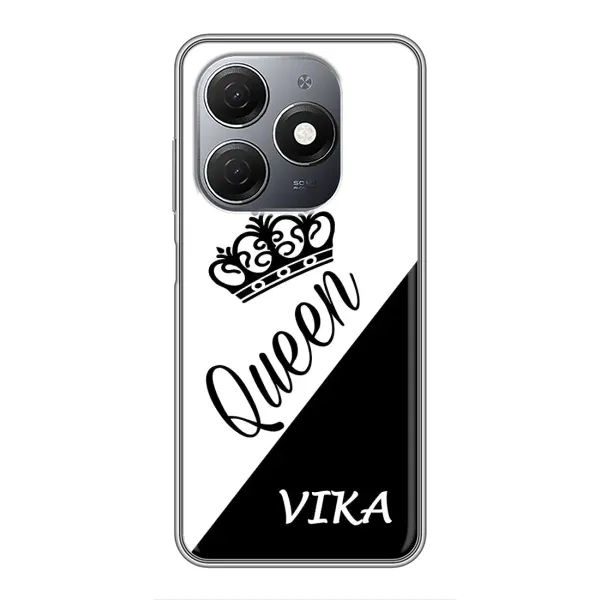Чехол с рисунком «VIKA» для TECNO Spark 20