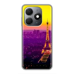 Чохол Ейфелева Вежа на TECNO Spark 20 (Яскрава башня)