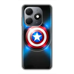 Чохол с Щітом Капітана Америки на TECNO Spark 20 (Яскраий Щит Капітана)