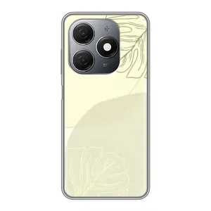 Чехол цветочный дизайн для TECNO Spark 20 (Зелёный фон)