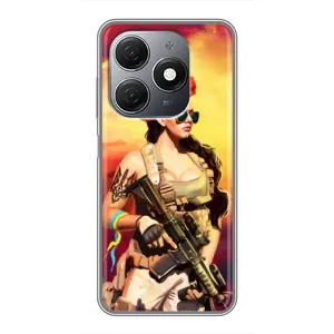 ЗСУ Чохли (TPU) для TECNO Spark 20 (Жінка солдат)