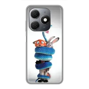 Силіконовий чохол з принтом Зоотрополіс для TECNO Spark 20 (Змія Зоо)