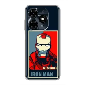 Чехол Супергерой Железный человек на TECNO Spark 20c (Art Iron man)