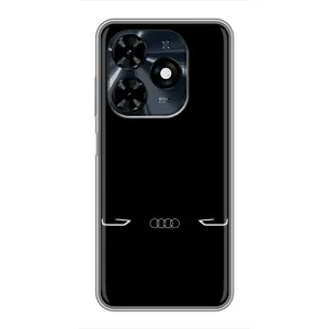 Силиконовый бампер с картинкой машины на TECNO Spark 20c (Силует Audi)