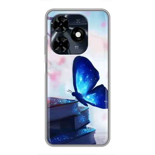 Чехол с рисунком «Бабочка синяя» для TECNO Spark 20c Чехол с рисунком «Бабочка синяя» для TECNO Spark 20c