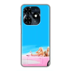 Силиконовый Чехол Барби Фильм на TECNO Spark 20c (Барби и Кен)