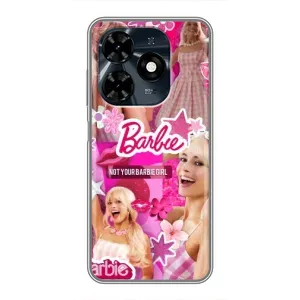 Силиконовый Чехол Барби Фильм на TECNO Spark 20c (Барби)