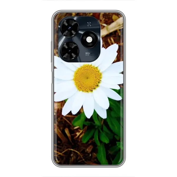 Чехол с рисунком «Белая ромашка» для TECNO Spark 20c Чехол с рисунком «Белая ромашка» для TECNO Spark 20c