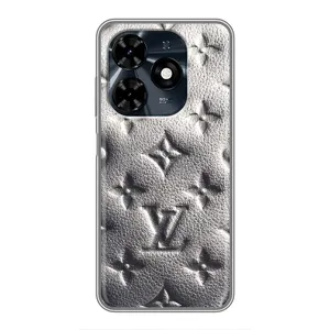 Текстурный Чехол Louis Vuitton для Техно Спарк 20с (Бежевый ЛВ)