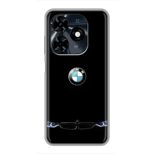 Силиконовый бампер с картинкой машины на TECNO Spark 20c (Черный BMW)