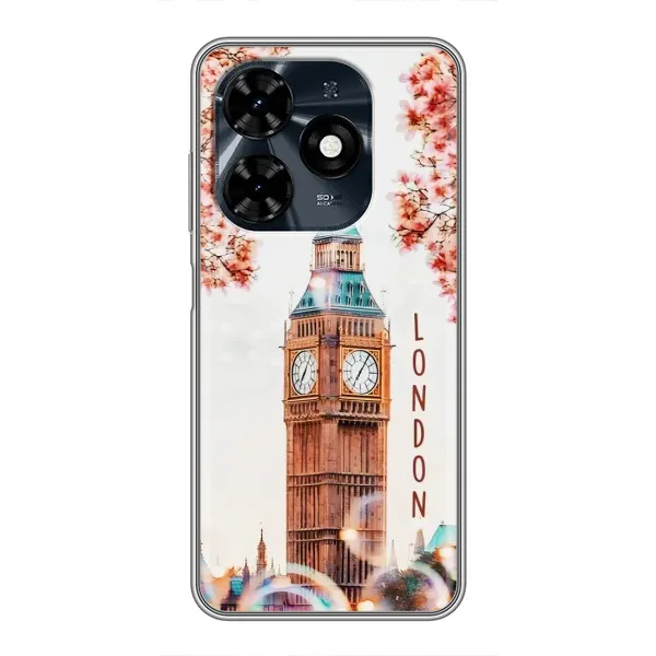 Чехол с рисунком «Часы Лондон» для TECNO Spark 20c Чехол с рисунком «Часы Лондон» для TECNO Spark 20c