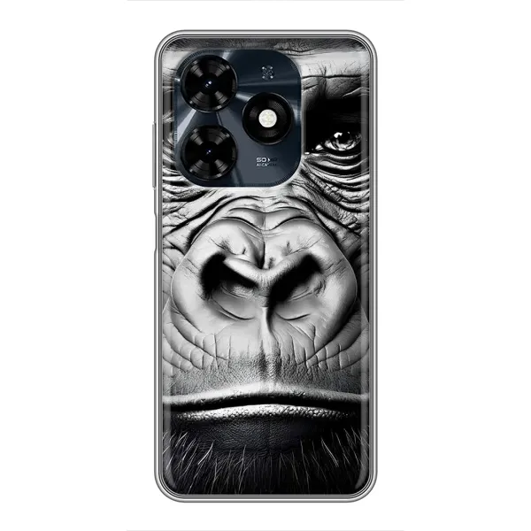 Чехол с рисунком «Черная обезьяна» для TECNO Spark 20c Чехол с рисунком «Черная обезьяна» для TECNO Spark 20c
