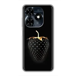 Чохол з зображенням смачної їжі для TECNO Spark 20c (Чорна полуниця)