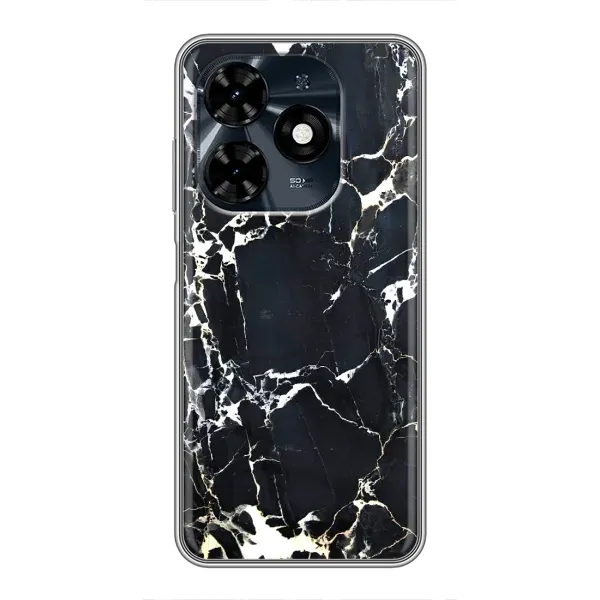 Чехол с рисунком «Чёрный мрамор» для TECNO Spark 20c Чехол с рисунком «Чёрный мрамор» для TECNO Spark 20c