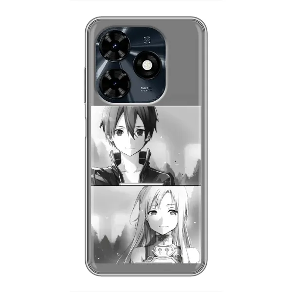 Чехол с рисунком «Кирито-Асуна» для TECNO Spark 20c Чехол с рисунком «Кирито-Асуна» для TECNO Spark 20c