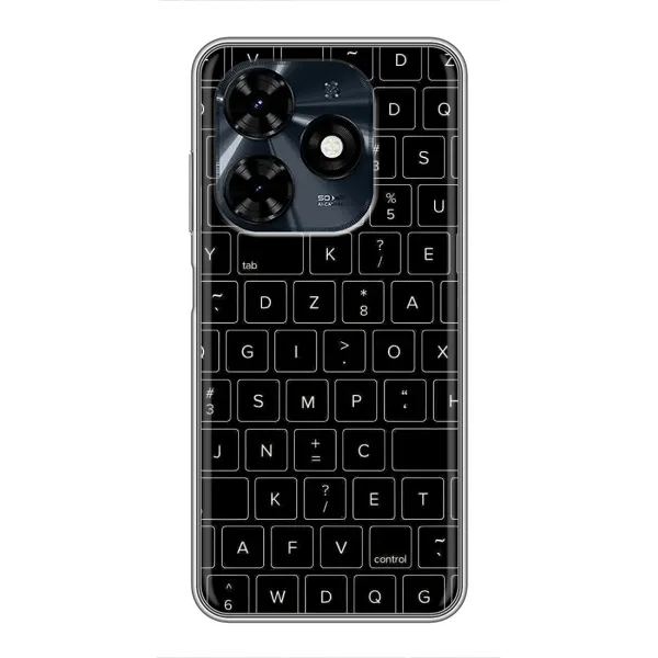 Чехол с рисунком «Клавиатура» для TECNO Spark 20c Чехол с рисунком «Клавиатура» для TECNO Spark 20c