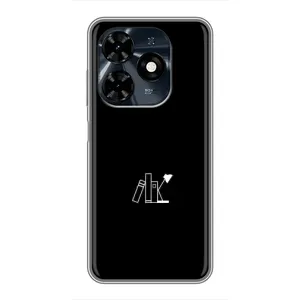 Чохол з картинками на чорному фоні для TECNO Spark 20c (Книжки)