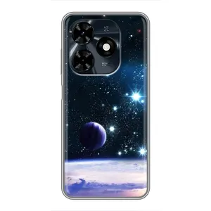 Чохол (ТПУ) з планетами на TECNO Spark 20c (Космічний вид)
