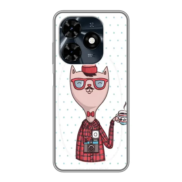 Чехол с рисунком «Кот аристократ» для TECNO Spark 20c Чехол с рисунком «Кот аристократ» для TECNO Spark 20c