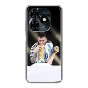 Чехлы Лео Месси Аргентина для TECNO Spark 20c (Кубок Мира)