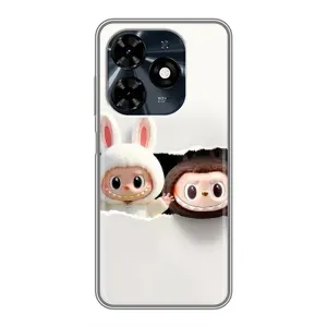 Чехол с принтом Лабубу для TECNO Spark 20c (Фигурки Labubu)