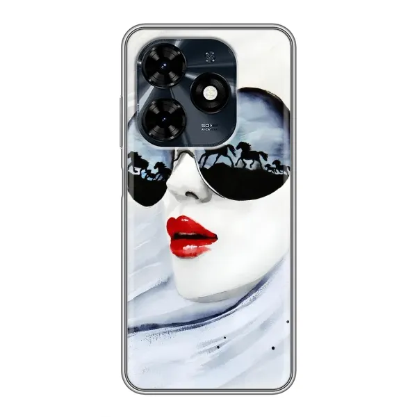 Чехол с рисунком «Любительница коней» для TECNO Spark 20c Чехол с рисунком «Любительница коней» для TECNO Spark 20c