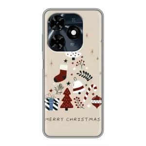 Чехол Санта Клаус для TECNO Spark 20c (Merry Christmas)