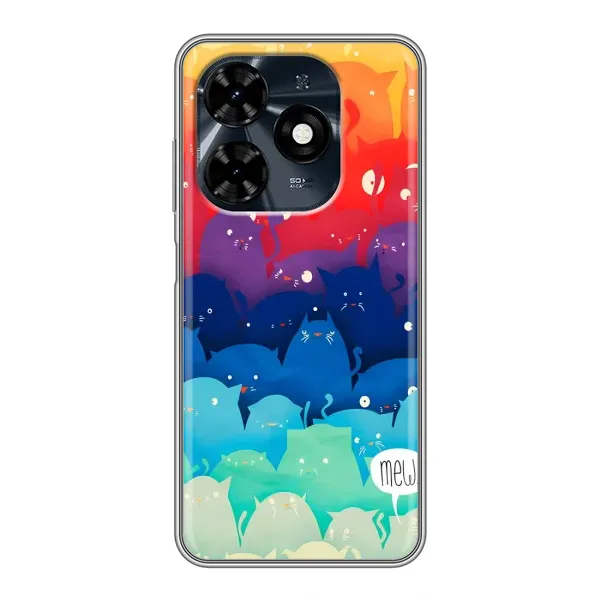 Чехол с рисунком «Mew» для TECNO Spark 20c
