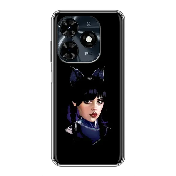 Чехол с рисунком «Милая Уэнсдей» для TECNO Spark 20c Чехол с рисунком «Милая Уэнсдей» для TECNO Spark 20c