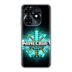 Чехол майнкрафт для TECNO Spark 20c (MineCraft 2)