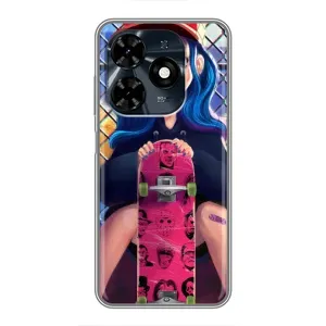 Чехол с картинкой Модные Девчонки TECNO Spark 20c (Модная девушка)