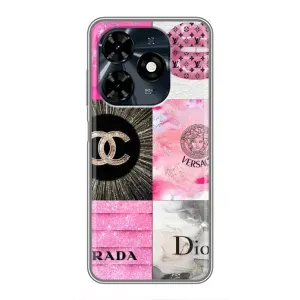 Чохол (Dior, Prada, YSL, Chanel) для TECNO Spark 20c (Модніца)