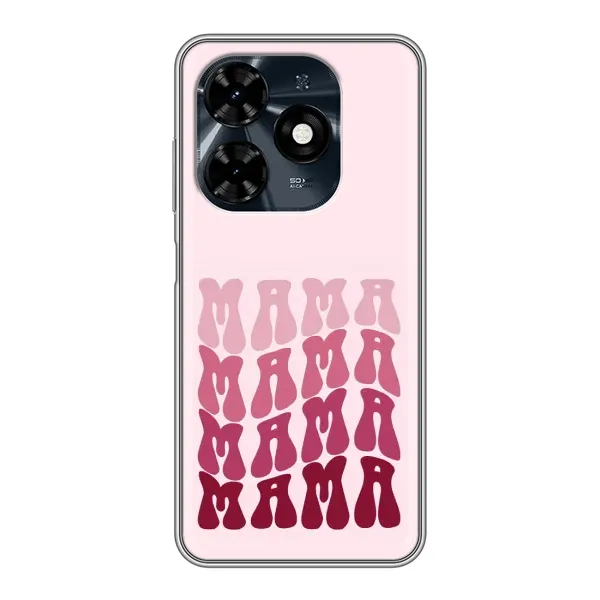 Чехол с рисунком «Надпись мама» для TECNO Spark 20c Чехол с рисунком «Надпись мама» для TECNO Spark 20c