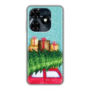 Чехол Новогодняя Елка на TECNO Spark 20c (Новогодние подарки)
