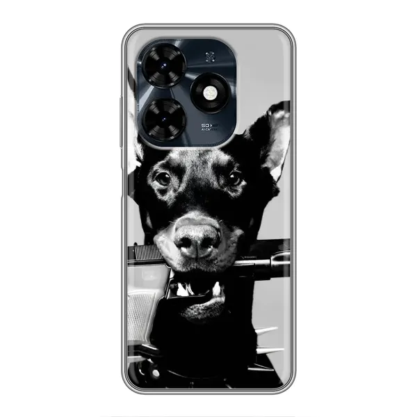 Чехол с рисунком «Опасный доберман» для TECNO Spark 20c Чехол с рисунком «Опасный доберман» для TECNO Spark 20c
