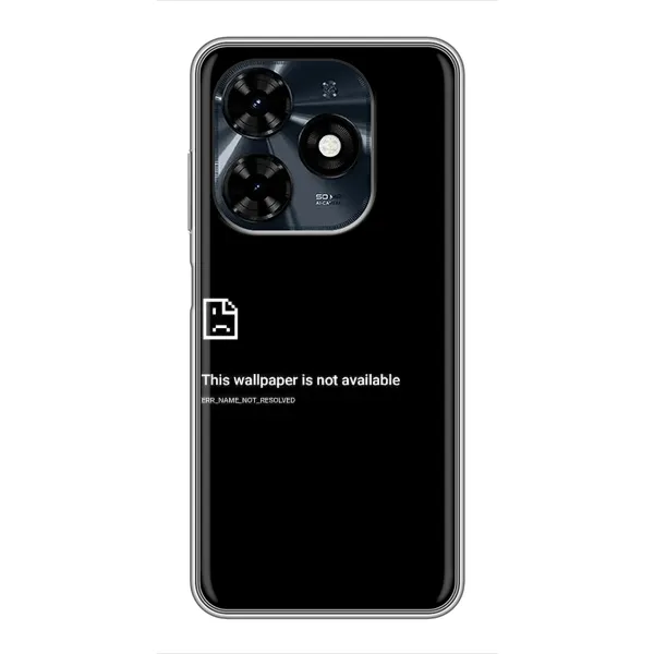 Чехол с рисунком «Ошибка» для TECNO Spark 20c Чехол с рисунком «Ошибка» для TECNO Spark 20c