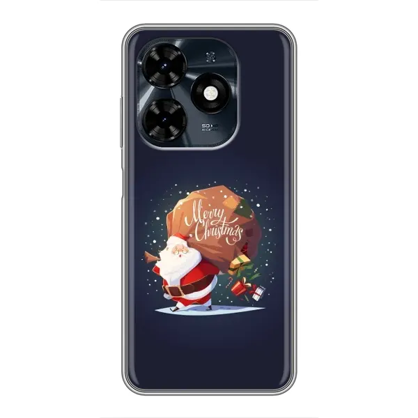 Чехол с рисунком «Подарки от Санты» для TECNO Spark 20c