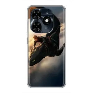 Чехол дракон Беззубик для TECNO Spark 20c (Полет Беззубика)