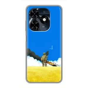 Чехлы на военную тематику для TECNO Spark 20c (Попадание)