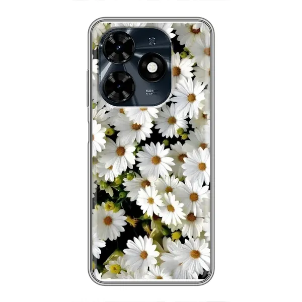 Чехол с рисунком «Рамка в ромашках» для TECNO Spark 20c Чехол с рисунком «Рамка в ромашках» для TECNO Spark 20c