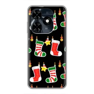 Силиконовый бампер на рождество для TECNO Spark 20c (Рождественские подарки)