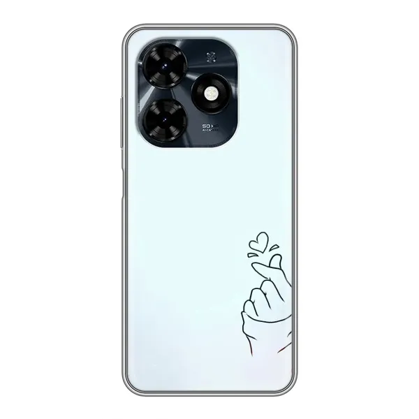 Чехол с рисунком «Сердце на голубом» для TECNO Spark 20c Чехол с рисунком «Сердце на голубом» для TECNO Spark 20c