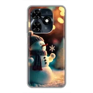 Чохли на Новий Рік TECNO Spark 20c (Сніговик святковий)