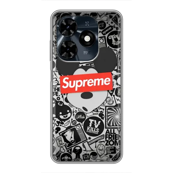Чохол з малюнком «Supreme Маус» для TECNO Spark 20c Чохол з малюнком «Supreme Маус» для TECNO Spark 20c