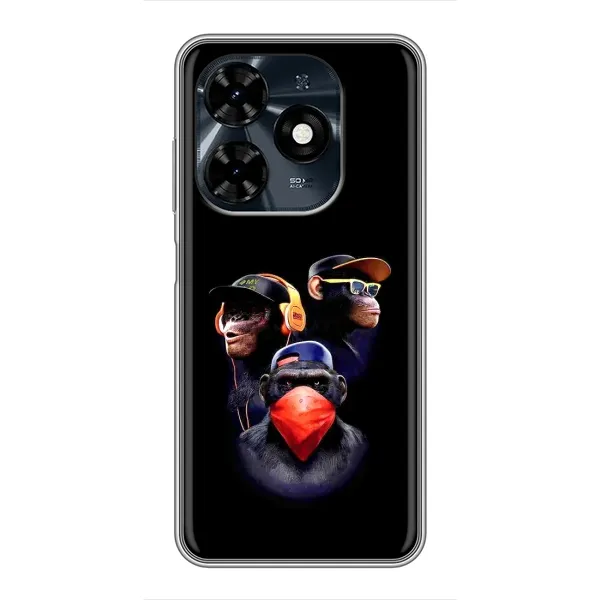 Чехол с рисунком «Три обезьяны» для TECNO Spark 20c Чехол с рисунком «Три обезьяны» для TECNO Spark 20c