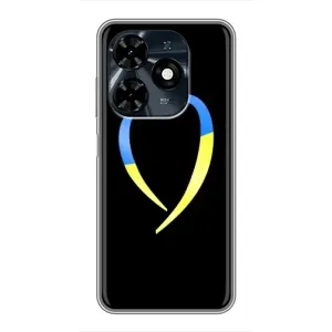 Силиконовый Чехол на TECNO Spark 20c (Я-Украина) (Украинское сердце)