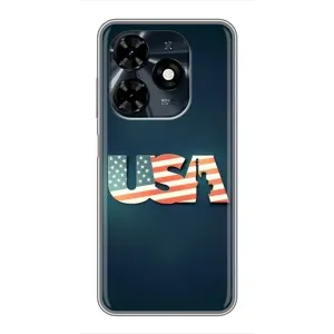 Чохол Прапор USA для TECNO Spark 20c