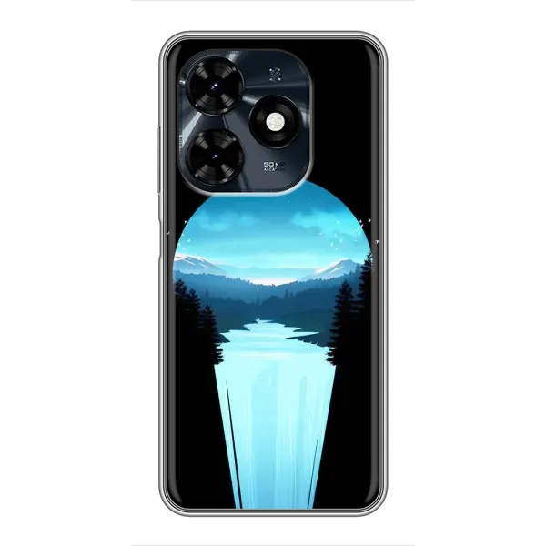 Чехол с рисунком «Синий Водопад» для TECNO Spark 20c Чехол с рисунком «Синий Водопад» для TECNO Spark 20c
