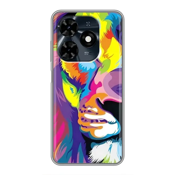 Чехол с рисунком «Яркий Лев» для TECNO Spark 20c Чехол с рисунком «Яркий Лев» для TECNO Spark 20c