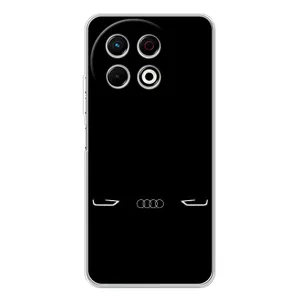 Силиконовый бампер с картинкой машины на TECNO Spark 30 Pro (Силует Audi)